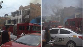 Reportan incendio en inmueble ubicado en Urb. Jorge Chávez