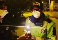 Suboficial celebra su cumpleaños mientras resguarda las calles para frenar el coronavirus 