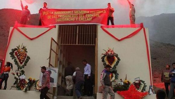 Familiares intentan frenar demolición de mausoleo terrorista en Comas 