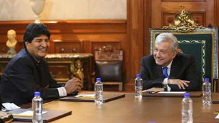 México: Andrés Manuel López Obrador recibe a Evo Morales en Palacio Nacional