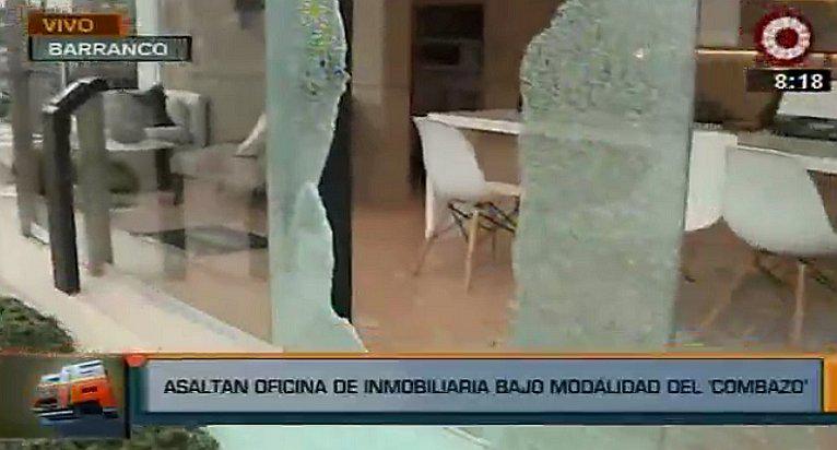 ​Barranco: delincuentes asaltan oficina inmobiliaria con modalidad del 'combazo'