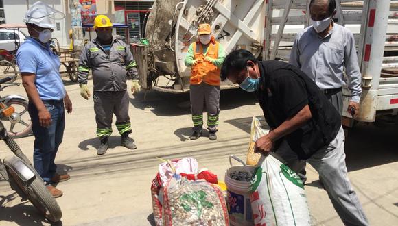 Decomisan 150 kilos de “conchitas de mar” extraídas ilegalmente en Lambayeque. (Foto: Municipalidad de Chiclayo)