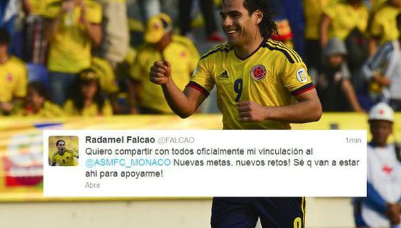 Radamel Falcao en Twitter: "Estoy vinculado oficialmente al Mónaco"