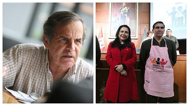 Roberto Chiabra cuestionó que militares usen mandil rosado en evento