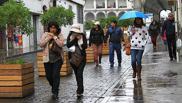 Senamhi pronostica cuatro días de lluvias en Arequipa