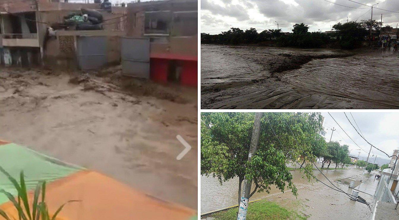 Trujillo: Se activó la quebrada San Ildefonso y llega hasta la avenida Miraflores (VIDEO)