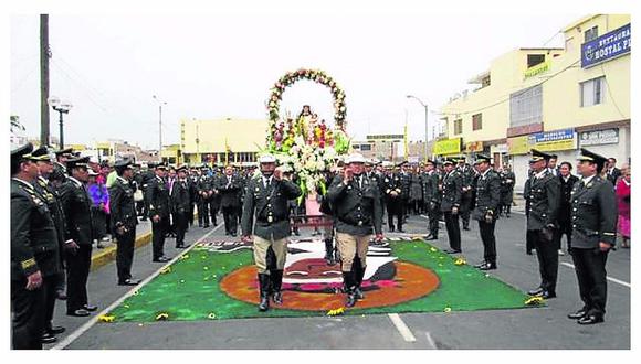 La Policía rinde homenaje a su patrona Santa Rosa de Lima