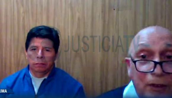 Pedro Castillo fue destituido el pasado 7 de diciembre por el Congreso por permanente incapacidad moral y detenido poco después por la policía, luego del autogolpe que dio ese día cuando anunció la disolución del Legislativo. (Foto: Justicia TV)