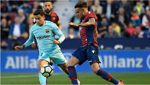​Barcelona perdió invicto al caer 5-4 ante Levante (VIDEO)