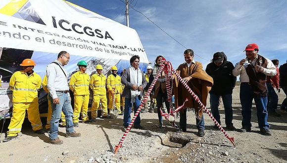 Presidente Ollanta Humala dio inicio a construcción de corredor vial Tacna - Collpa