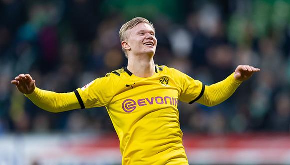 Erling Haaland lleva recién media temporada en Borussia Dortmund. (Foto: Getty Images)