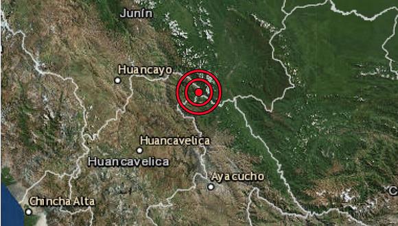 Sismo de 5.6 de magnitud remece a la región Huancavelica