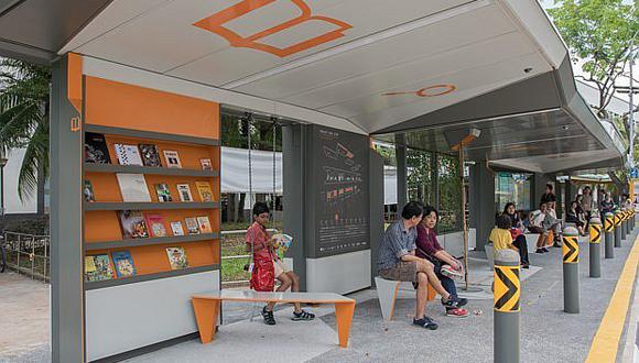 Singapur: Rediseñan paradero de autobús para fomentar la lectura [FOTOS]