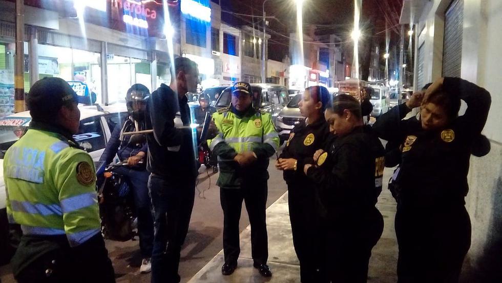 PNP y MPT realizan operativos para controlar actos vandálicos o delictivos protagonizado por extranjeros