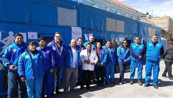 Puno: ​Hospital Perú y EsSalud realizan campaña por bajas temperaturas