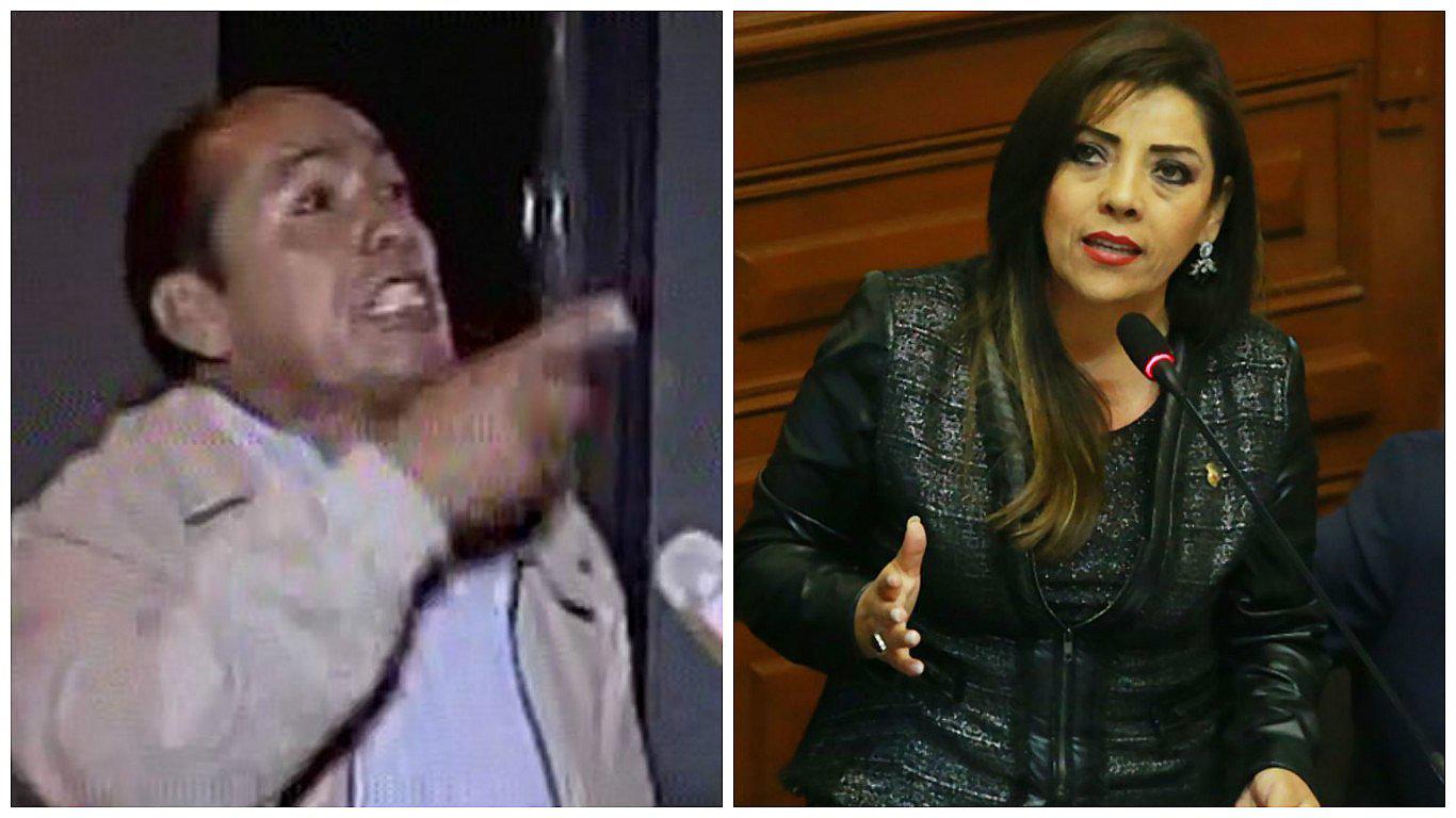 Alejandra Aramayo: padre de congresista reacciona así ante denuncias de extorsión (VIDEO)