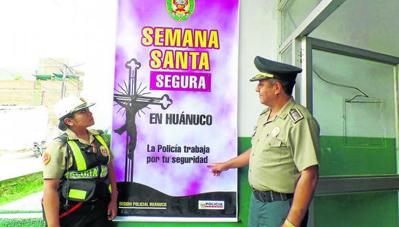 557 policías brindarán seguridad en Semana Santa