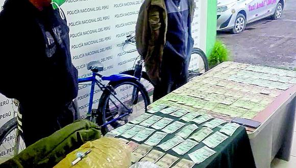 Huancayo: Dos detenidos por vender marihuana a delivery usando bicicletas