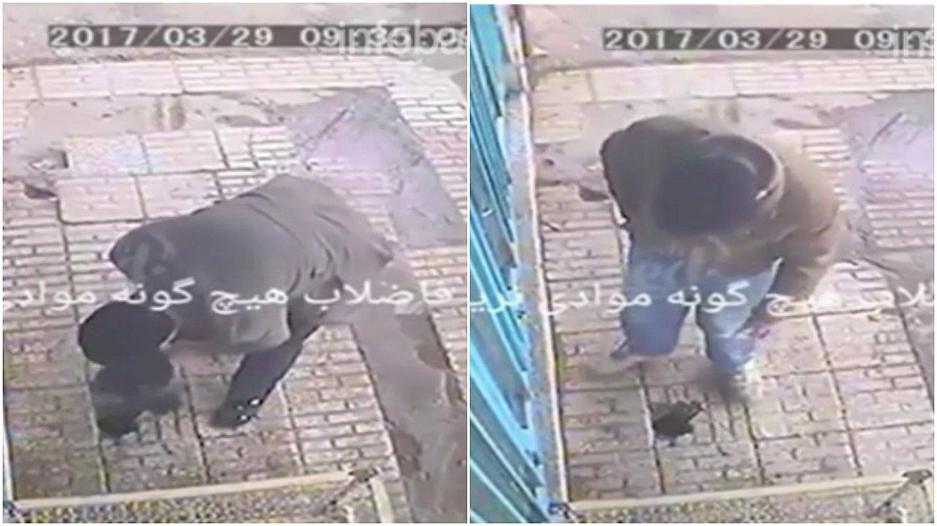 ¿Imprudencia? hombre tira su cigarro en un hueco y esto sucede (VIDEO)