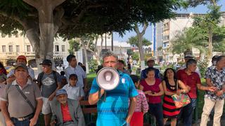 Protestan en la Municipalidad Provincial de Chiclayo por proceso de titulación