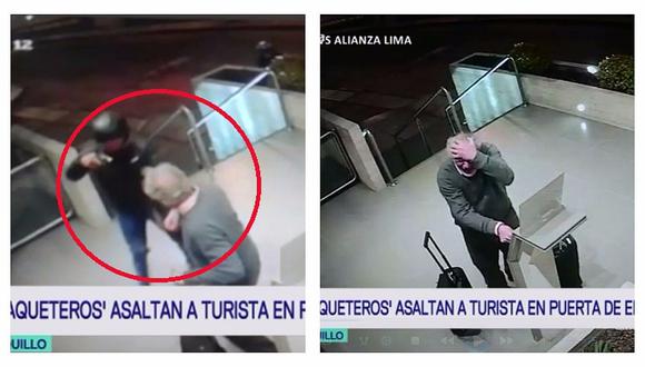 La desesperada reacción de turista que sufrió robo a mano armada (VIDEO)