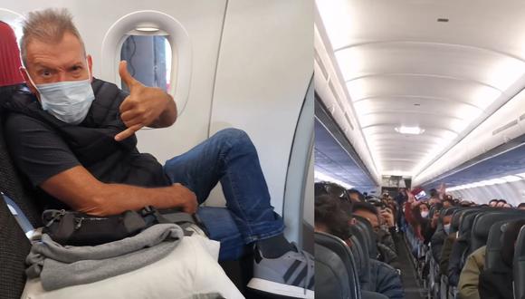 “¡Ya en el avión rumbo a Lima! ¡Gracias Cajamarca!”, escribió Raúl Romero como leyenda del video que compartió en redes sociales. (Foto: Instagram @raulromerooficial)