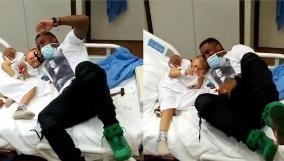 Jefferson Farfán da sorpresa a niño que lucha contra la leucemia (VIDEO)