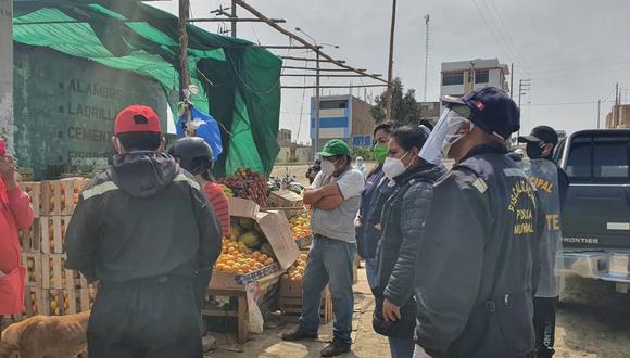 Áncash: reubican a vendedores ambulantes del distrito de Nuevo Chimbote (Foto difusión).