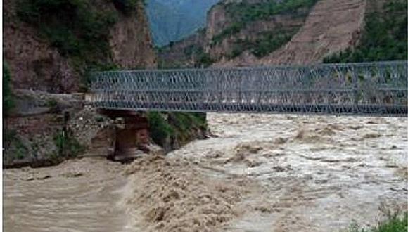 Caudal del río Pampas aumenta y amenaza con desbordarse