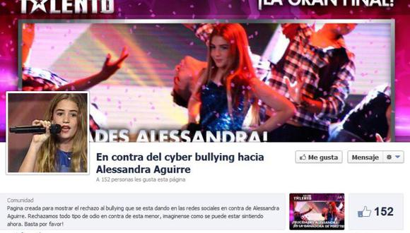Crean página contra cyber bullying hacia Alessandra Aguirre