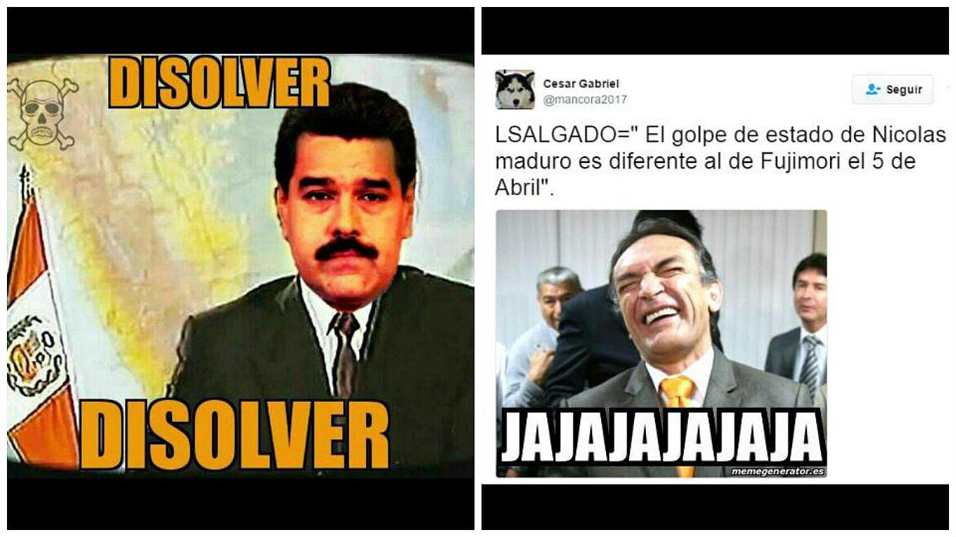 Venezuela: los hilarantes memes que comparan a Maduro con Fujimori por disolver el Congreso [FOTOS]