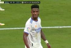 Real Madrid vs. Levante: Vinicius marcó el 4-0 de los blancos y reafirma el resultado en el primer tiempo (VIDEO)