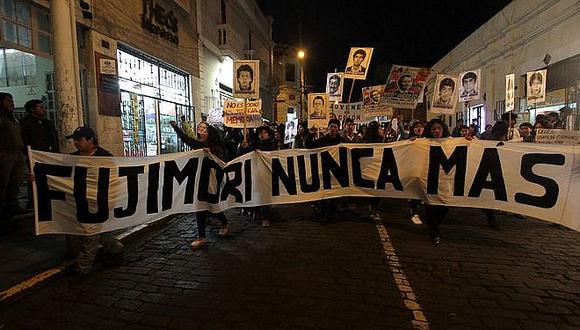 ​En Arequipa siguen marchas en contra del indulto a Alberto Fujimori
