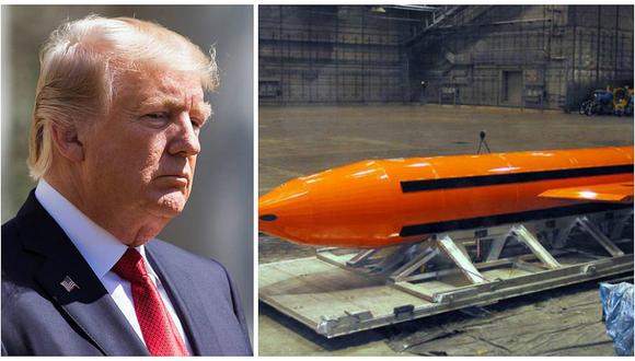 Donald Trump asegura que dio total autorización para lanzar la "Madre de todas las bombas"