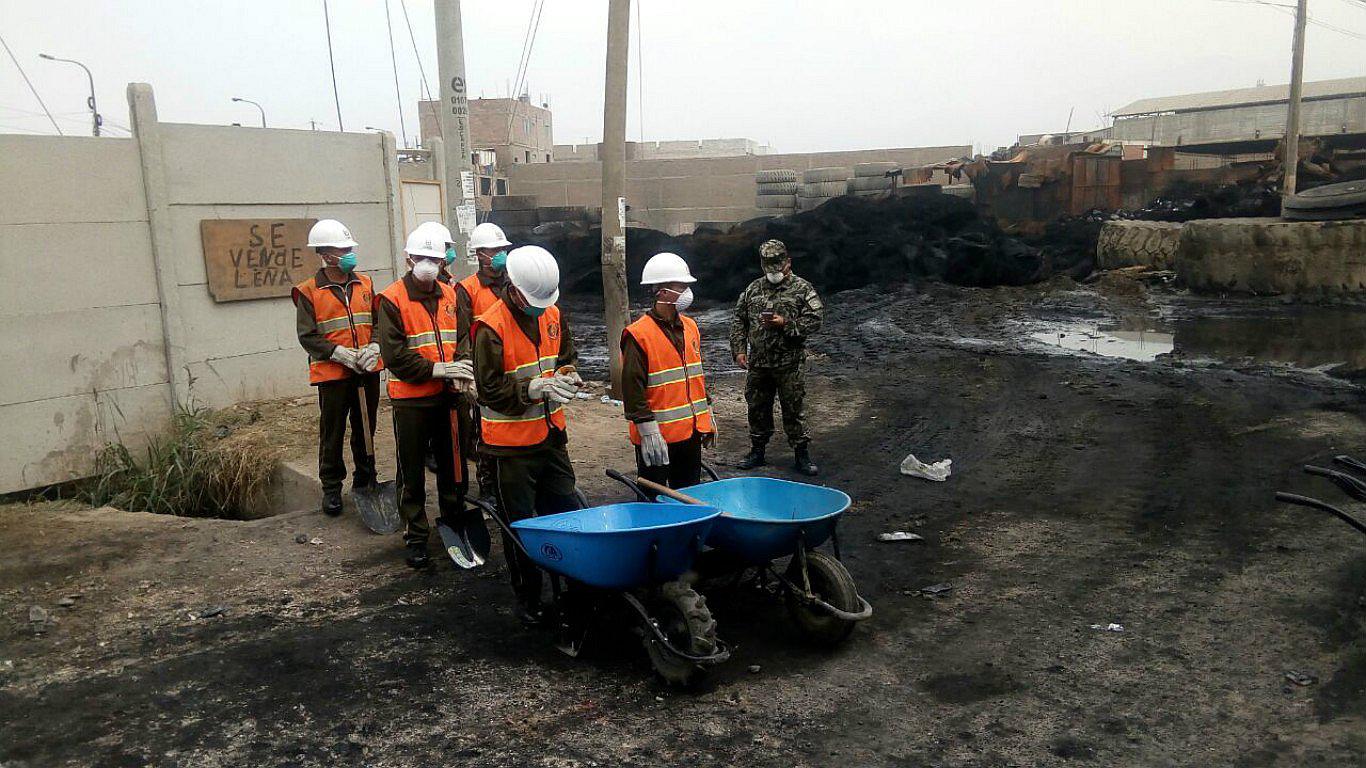 ​SMP: Remoción de escombros de incendio en depósito durará 15 días