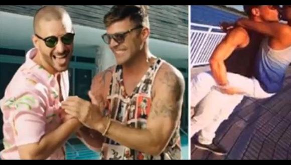​¿Maluma y Ricky Martin fueron captados besándose? (VIDEO)