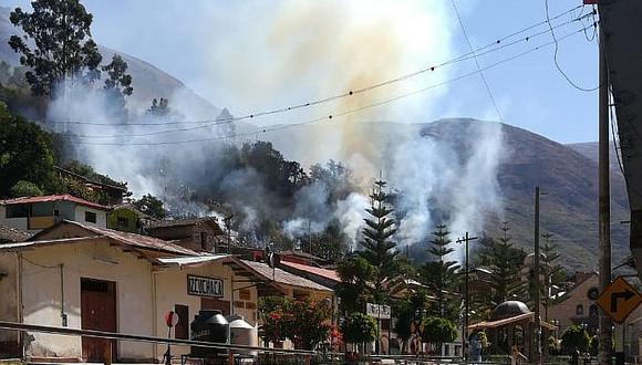 ​Huancavelica: Incendio forestal causa temor en Izcuchaca