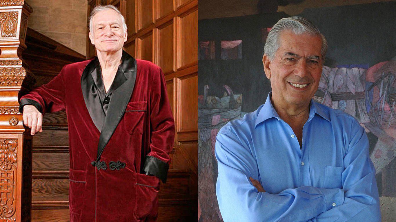 ​Hugh Hefner saludó a Mario Vargas Llosa con curioso mensaje (FOTO)
