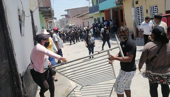 Con disparos dispersan  a comerciantes de Tambogrande durante protesta