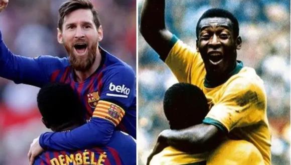 Lionel Messi y Pelé se acercan a través de Instagram (Foto: Instagram Pelé)