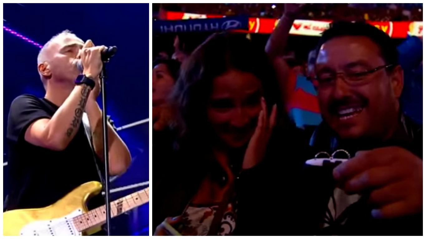 ​Exnovia embarazada arruina pedida de mano en concierto de Eros Ramazzotti (VIDEO)