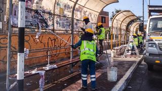 Av. Universitaria: Más de 60 paraderos fueron desinfectados para prevenir contagios de COVID-19