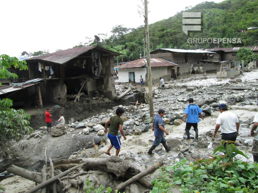 FOTOS: En Monobamba 300 personas sufren de sed y hambre tras huaicos