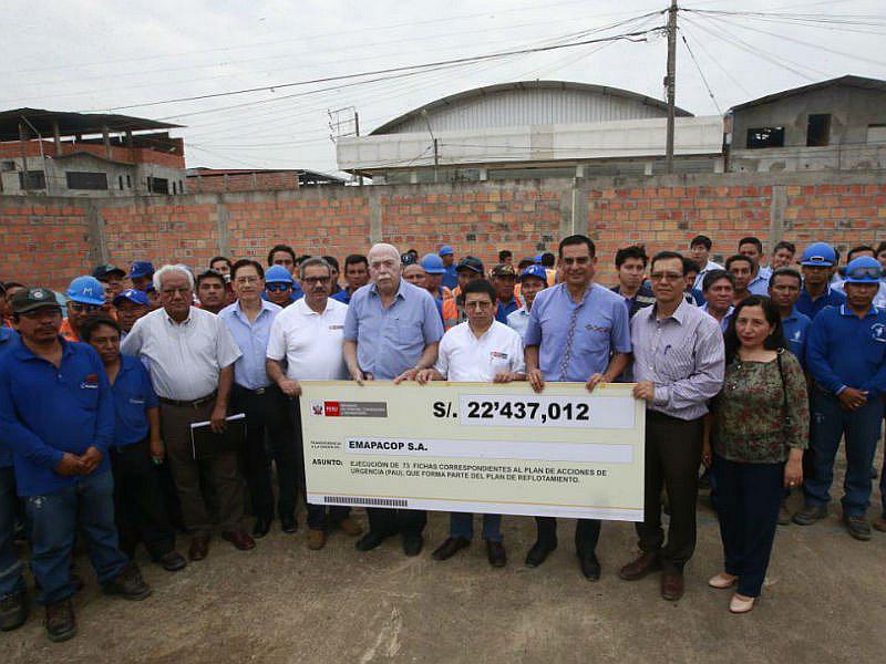 EPS de Ucayali recibe 22 millones de soles del MVCS para su reflotamiento