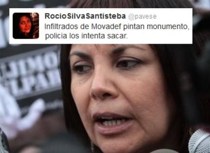 Rocío Silva Santisteban: "Infiltrados de Movadef pintaron monumento"