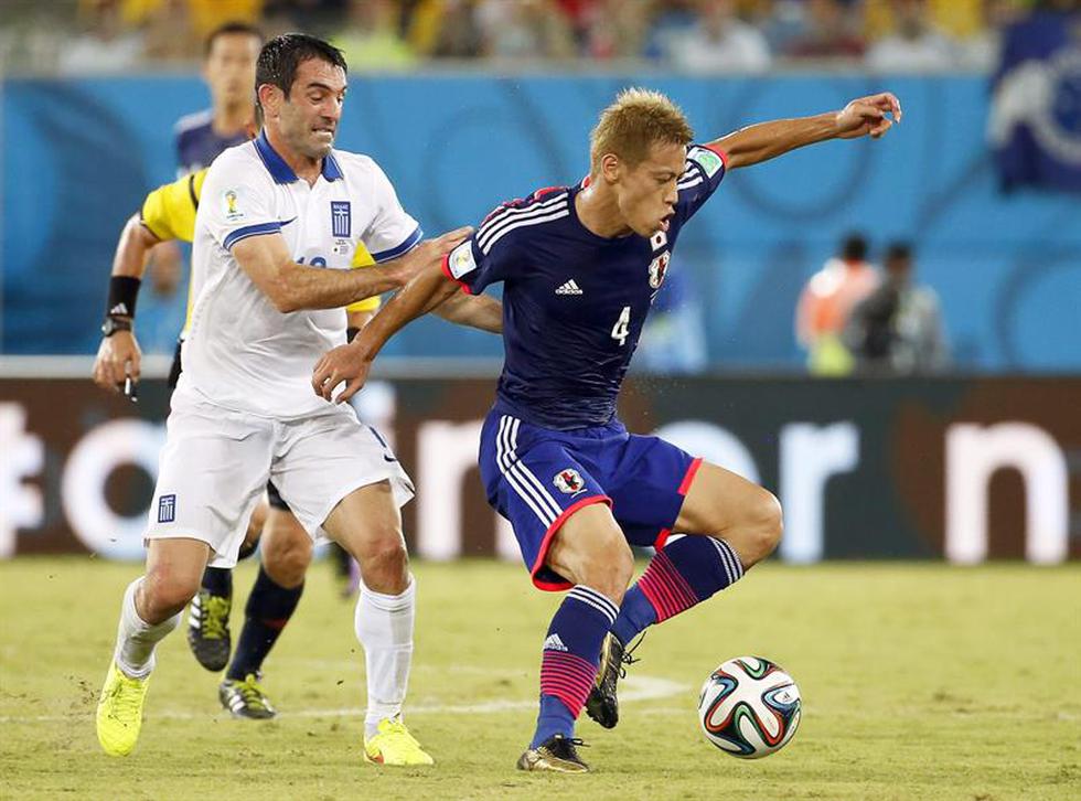 Brasil 2014: Japón no pudo contra diez jugadores de Grecia y terminó 0-0 (Fotos)