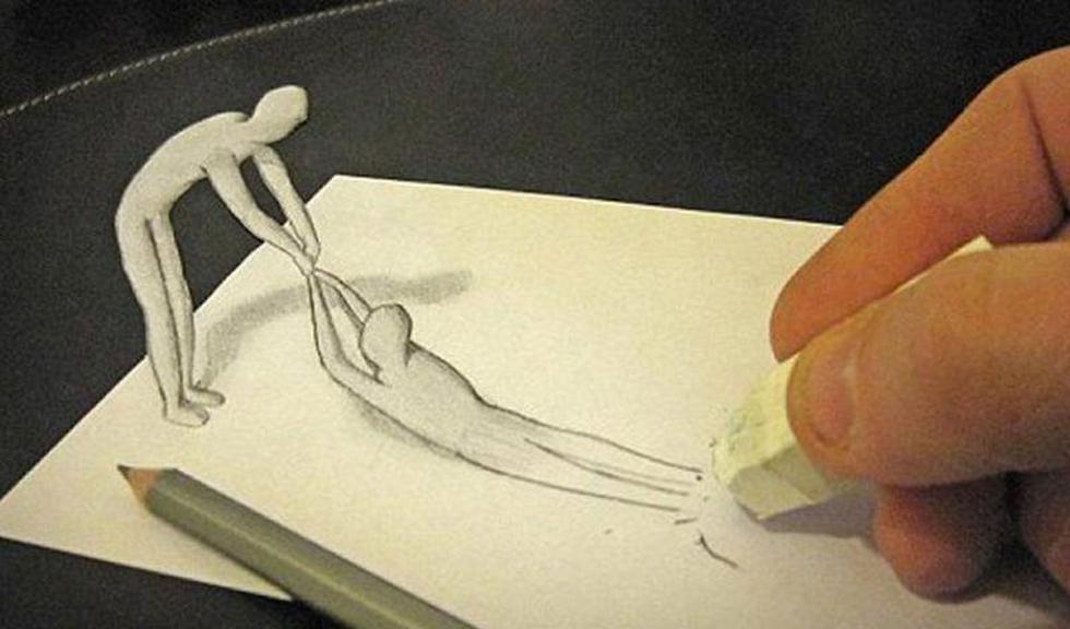 Artista utiliza solo lápiz, papel, sombras y ángulos para crear  impresionantes dibujos | MISCELANEA | CORREO