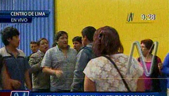 Tres muertos en desalojo de galería del Centro de Lima