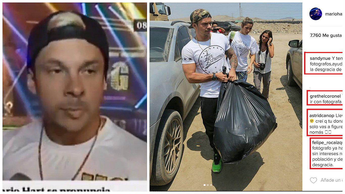 Mario Hart: esta fue su contundente respuesta tras críticas por donar sus gorras a afectados (VIDEO)