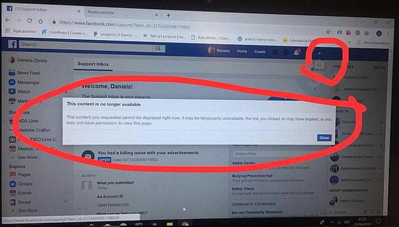 ​Facebook: no se puede cerrar sesión desde la web (FOTOS)
